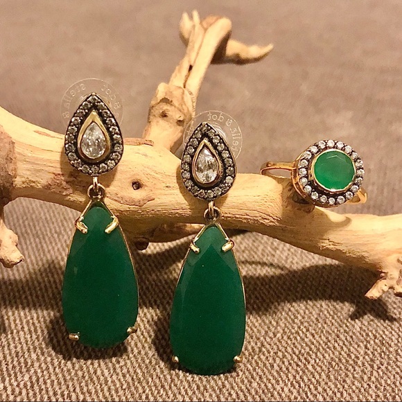 Stella & Dot Jewelry - Stella & Dot Liz Earrings & Ring Matching Set